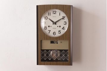 アンティーク雑貨　昭和期　SEIKO(セイコー)　30DAY　ゼンマイ式　メンズライクにも合う振り子時計(柱時計、掛け時計)