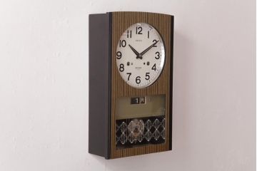 アンティーク雑貨　昭和期　SEIKO(セイコー)　30DAY　ゼンマイ式　メンズライクにも合う振り子時計(柱時計、掛け時計)