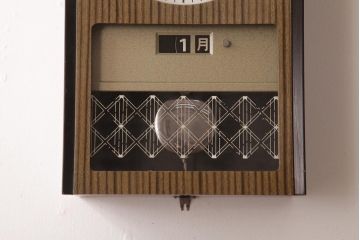 アンティーク雑貨　昭和期　SEIKO(セイコー)　30DAY　ゼンマイ式　メンズライクにも合う振り子時計(柱時計、掛け時計)