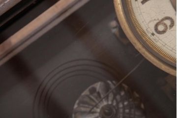 アンティーク雑貨　明治期　戦前　高野時計(高野精密工業)　手巻き式　スリゲル型振り子時計(柱時計、掛け時計)