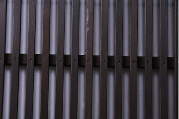 和製アンティーク　当店オリジナルガラス入り　裏障子付き　上品な雰囲気醸し出す格子戸2枚セット(建具、ガラス帯戸、引き戸)