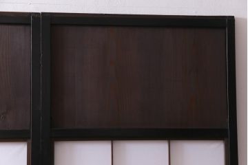 和製アンティーク　大正昭和初期　倹飩式　しっとりとした和の雰囲気が魅力的な障子戸4枚セット(建具、引き戸、格子戸)