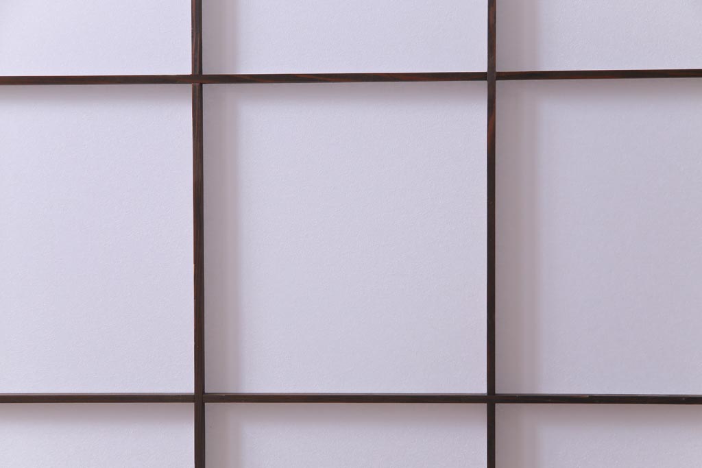 和製アンティーク　大正昭和初期　倹飩式　しっとりとした和の雰囲気が魅力的な障子戸4枚セット(建具、引き戸、格子戸)