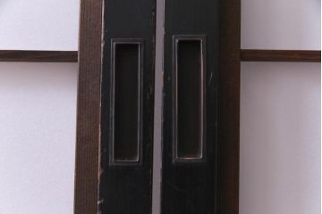 和製アンティーク　大正昭和初期　倹飩式　しっとりとした和の雰囲気が魅力的な障子戸4枚セット(建具、引き戸、格子戸)