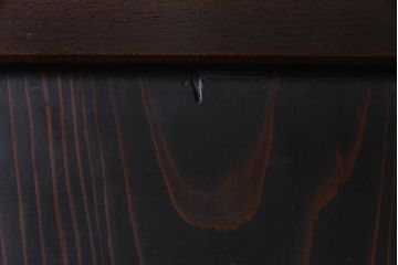 和製アンティーク　ケヤキ・杉材　堅牢な雰囲気が漂う障子帯戸2枚セット(板戸)(1)