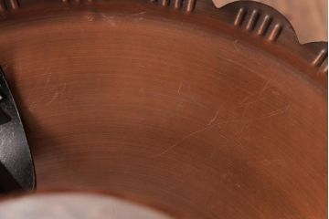 イギリスアンティーク　アイアン製　ガラスを通した光がおしゃれなハンギングランプ(吊り下げ照明)(2)