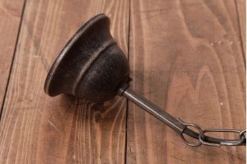 イギリスアンティーク　アイアン製　ガラスを通した光がおしゃれなハンギングランプ(吊り下げ照明)(2)