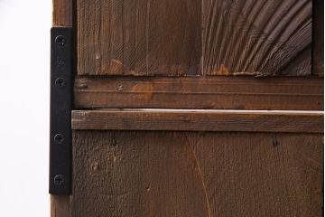 アンティーク家具　パイン材　カントリースタイルにぴったりのアンティークキッチンキャビネット(カップボード、重ね食器棚、収納棚)