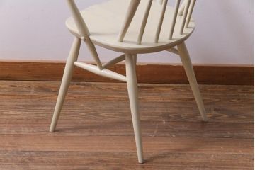 ペイント家具　ERCOL(アーコール)　あたたかなカラーのフープバックアームチェア(ウィンザーチェア、椅子、ウインザーチェア)