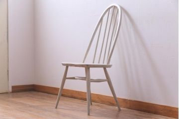 ペイント家具　ERCOL(アーコール)　シャビーテイストなクエーカーチェア(ダイニングチェア、椅子)
