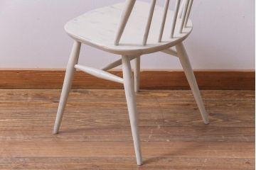 ペイント家具　ERCOL(アーコール)　シャビーテイストなクエーカーチェア(ダイニングチェア、椅子)