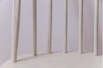 ペイント家具　ERCOL(アーコール)　シャビーテイストなクエーカーチェア(ダイニングチェア、椅子)