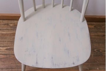ペイント家具　ERCOL(アーコール)　シャビーテイストなクエーカーチェア(ダイニングチェア、椅子)