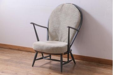 ペイント家具　ERCOL(アーコール)　シスルバック　クッション付き　ラウンジチェア(イージーチェア、椅子、アームチェア)