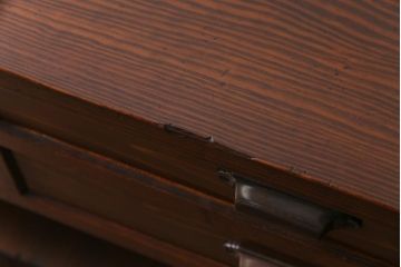 アンティーク家具　和製アンティーク　大正昭和初期　ヒノキ材　優しげな木肌が魅力的なサイドボード(カウンターテーブル、引き出し)