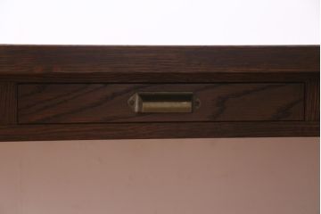 ラフジュ工房オリジナル　ホワイトオーク材　両面引き出し付き　すっきりとした佇まいが魅力的な作業台・幅1800(ダイニングテーブル)