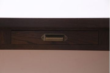 ラフジュ工房オリジナル　ホワイトオーク材　両面引き出し付き　使い勝手の良い作業台・幅1600(ダイニングテーブル)
