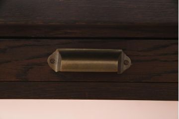 ラフジュ工房オリジナル　ホワイトオーク材　両面引き出し付き　使い勝手の良い作業台・幅1600(ダイニングテーブル)