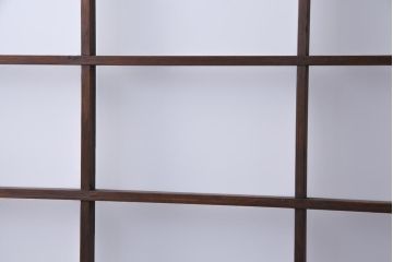和製アンティーク　すりガラスと結霜ガラスが上品なガラス戸2枚セット(引き戸、建具)