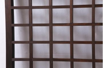 和製アンティーク　シンプルな格子が素敵なガラス戸1枚(引き戸、建具)