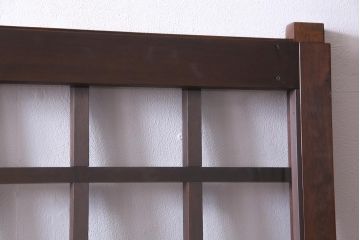 和製アンティーク　シンプルな格子が素敵なガラス戸1枚(引き戸、建具)