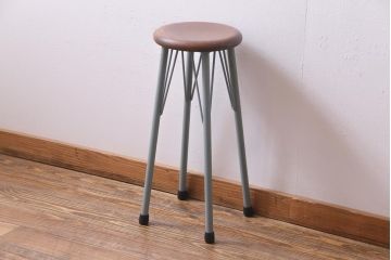 ラフジュ工房オリジナル　メンズライクにもおすすめなペイントハイスツール(椅子)