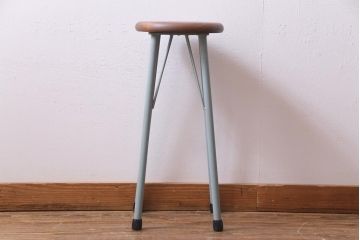 ラフジュ工房オリジナル　メンズライクにもおすすめなペイントハイスツール(椅子)