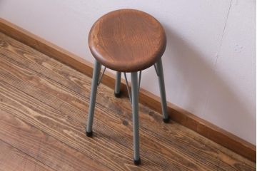 ラフジュ工房オリジナル　メンズライクにもおすすめなペイントハイスツール(椅子)
