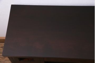 リメイク家具　松本民芸家具　コンパクトなサイズが魅力のコンソールテーブル(サイドテーブル、デスク、机、在宅ワーク、在宅用)
