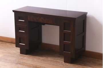 リメイク家具　松本民芸家具　コンパクトなサイズが魅力のコンソールテーブル(サイドテーブル、デスク、机、在宅ワーク、在宅用)