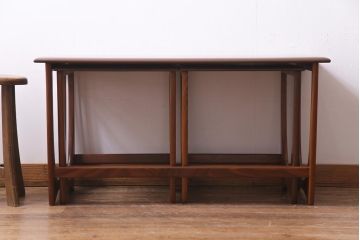 ヴィンテージ家具　イギリスビンテージ　G-PLAN(ジープラン)　チーク材　ネストテーブル(サイドテーブル、センターテーブル、カフェテーブル)