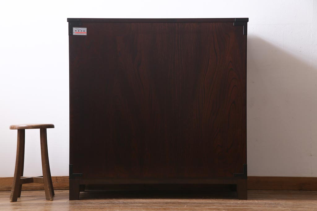 当店リメイク家具　岩谷堂箪笥　みちのく8号　収納棚にもできる脚付き衣装箪笥(サイドボード、チェスト)