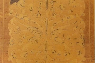 アンティーク雑貨　イギリスアンティーク　優しい色合いの木製ジュエリーボックス(木箱、小物入れ)