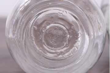 アンティーク雑貨　イギリスアンティーク　KILNER JAR(キルナー・ジャー)　レトロな風合いがお洒落なガラス瓶2個セット