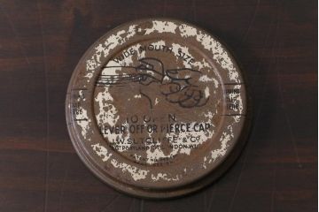イギリスビンテージ　錆びついた風合いが味のあるガラス瓶2個セット
