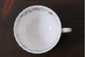 中古美品　イギリス　MINTON(ミントン)　Haddon Hall(ハドンホール)　ティーセット(カップ&ソーサー、プレート)(1)