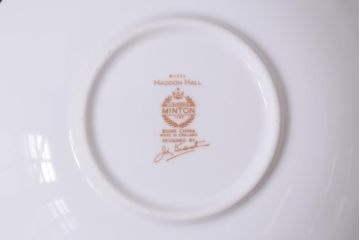 中古美品　イギリス　MINTON(ミントン)　Haddon Hall(ハドンホール)　ティーセット(カップ&ソーサー、プレート)(1)