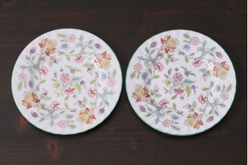 中古美品　イギリス　MINTON(ミントン)　Haddon Hall(ハドンホール)　ティーセット(カップ&ソーサー、プレート)(1)