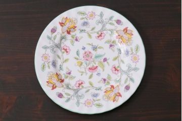 中古　イギリス　MINTON(ミントン)　Haddon Hall(ハドンホール)　ティーセット(カップ&ソーサー、プレート)(2)