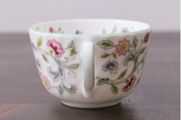 中古美品　イギリス　MINTON(ミントン)　Haddon Hall(ハドンホール)　ティーセット(カップ&ソーサー、プレート)(3)