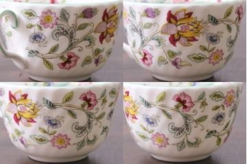 中古美品　イギリス　MINTON(ミントン)　Haddon Hall(ハドンホール)　ティーセット(カップ&ソーサー、プレート)(3)