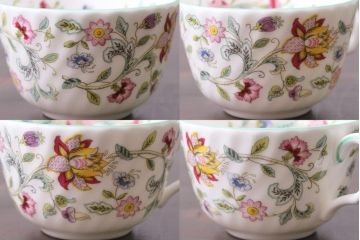 中古美品　イギリス　MINTON(ミントン)　Haddon Hall(ハドンホール)　ティーセット(カップ&ソーサー、プレート)(3)