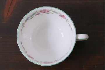 中古美品　イギリス　MINTON(ミントン)　Haddon Hall(ハドンホール)　ティーセット(カップ&ソーサー、プレート)(3)