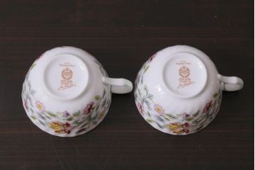 中古美品　イギリス　MINTON(ミントン)　Haddon Hall(ハドンホール)　ティーセット(カップ&ソーサー、プレート)(3)