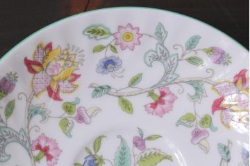 中古美品　イギリス　MINTON(ミントン)　Haddon Hall(ハドンホール)　ティーセット(カップ&ソーサー、プレート)(3)