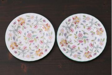 中古美品　イギリス　MINTON(ミントン)　Haddon Hall(ハドンホール)　ティーセット(カップ&ソーサー、プレート)(3)