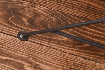 ラフジュ工房オリジナル ヴィンテージスタイルにおすすめな薄型アイアンラック【大】・奥行325(陳列棚、飾り棚、店舗什器、ビンテージ)(1)