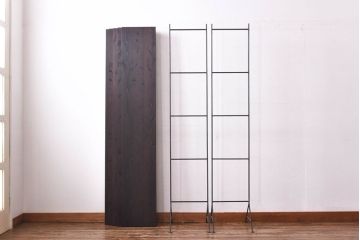 ラフジュ工房オリジナル ヴィンテージスタイルにおすすめな薄型アイアンラック【大】・奥行325(陳列棚、飾り棚、店舗什器、ビンテージ)(1)