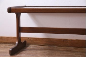 ヴィンテージ家具　北欧ビンテージ　G-PLAN(ジープラン)　チーク材　ガラス&タイルトップのコーヒーテーブル(センターテーブル、ローテーブル)