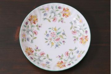中古美品　イギリス　MINTON(ミントン)　Haddon Hall(ハドンホール)　プレート3枚セット(オーバルトレー、サービスボウル)